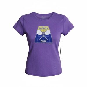 Asics Throwback Tennis Shirt Size Medium New Purple